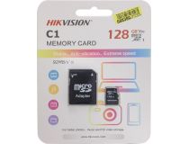 HIKVISION HS-TF-C1-128G+microSD-- SD Adapter  microSDXC MemoryCard 128Gb V30