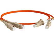 Hyperline FC-D2-62-LC/PR-SC/PR-H-2M-LSZH-OR Patch cord ВО, LC-SC, duplex, MM 62.5/125 2м