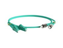 Hyperline FC-D2-503-LC/PR-ST/PR-H-3M-LSZH-AQ Patch cord ВО, LC-ST, duplex, MM 50/125 3м