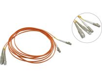 Hyperline FC-D2-50-LC/PR-SC/PR-H-3M-LSZH-OR Patch cord ВО, LC-SC, Duplex, LSZH, MM 50/125 3м