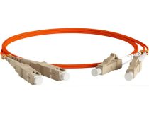 Hyperline FC-D2-50-LC/PR-SC/PR-H-2M-LSZH-OR Patch cord ВО, LC-SC, duplex, MM 50/125 2м