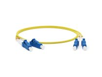 Hyperline FC-D2-9-LC/UR-LC/UR-H-1M-LSZH-YL Patch cord ВО, LC-LC, Duplex, SM 9/125 1м