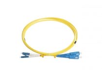 Hyperline FC-D2-9-LC/UR-SC/UR-H-2M-LSZH-YL Patch cord ВО, LC-SC, duplex, SM 9/125 2м