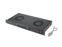 [W1UFAN2CP] Модуль вентиляторный Wize Pro [W1UFAN2CP] 19 , 1U с термостатом и 2-мя вентиляторами