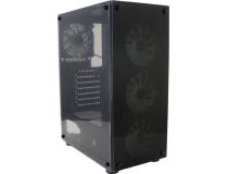 Miditower 1STPLAYER FIRE DANCING V3-B V3-B-4F1 ATX без БП, с окном