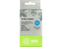 Cactus CS-M21-750595YL лента для печати этикеток (ширина 19.1мм, 6.4м, Black on Yellow) для Brady BMP21-PLUS