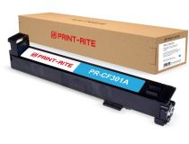 Картридж лазерный Print-Rite TRHGM7CPRJ PR-CF301A CF301A голубой (30000стр.) для HP CLJ Ent M880