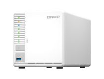 QNAP TS-364-4G NAS 3 HDD, 4-core Intel Celeron N5105/N5095 2.0 up to 2.9 GHz, 4 GB RAM (1x4 GB) up to 16 GB (2x8GB)