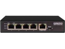 OSNOVO SW-8050/D Неуправляемый коммутатор (4UTP 1000Mbps PoE PSE + 1UTP 1000Mbps PoE PD)