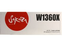 Картридж SAKURA W1360X Black для HP LJ MFP M236/M211