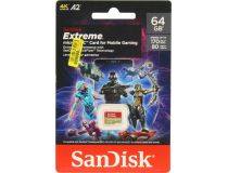 SanDisk Extreme SDSQXAH-064G-GN6GN microSDXC Memory Card 64GbUHS-I U3 V30 A2