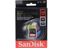 SanDisk Extreme PRO SDSDXXD-128G-GN4IN SDXC Memory Card 128Gb UHS-I U3 Class10 V30