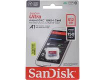 SanDisk Ultra SDSQUAC-512G-GN6MN microSDXC Memory Card 512Gb UHS-I U1 Class10 A1