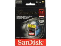 SanDisk Extreme PRO SDSDXXU-064G-GN4IN SDXC Memory Card 64Gb UHS-I U3 Class10 V30