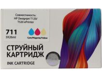 Картридж SAKURA P2V32A 3-Pack (3x№711) Cyan/Magenta/Yellow для HP DesignJet T120/520