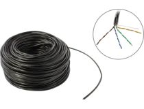 Кабель UTP 4 пары кат.5e бухта 100м SkyNet Premium CSP-UTP-4-CU-OUT/100  для внешней прокладки