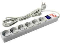 Сетевой фильтр PowerCube SPG(5+1)-B-10  3м (6 розеток) 01117 