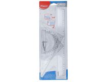 Набор Maped GEOMETRIC 242767 компл.:лин.30см/угол.21см/трансп.12см