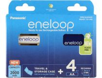 Аккумулятор Panasonic BK-3MCDEC4BE/4CP (1.2V, 2000mAh) NiMH, Size AA  уп. 4 шт + Box