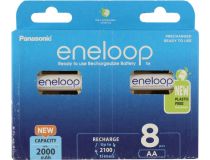 Аккумулятор Panasonic BK-3MCDE/8BE/8HH (1.2V, 2000mAh) NiMH, Size AA  уп. 8 шт 