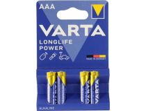 VARTA LONGLIFE MN2400-4 (LR03) Size AAA , 1.5V, щелочной (alkaline)  уп. 4 шт 