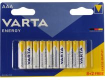 VARTA ENERGY MN2400-10 (LR03) Size AAA , 1.5V, щелочной (alkaline)  уп. 10 шт 