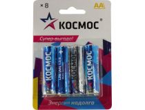 Космос КОСLR6BL8 , Size AA , 1.5V, щелочной (alkaline) уп. 8 шт 