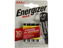 Energizer MAX (LR03) Size AAA , 1.5V, щелочной (alkaline) уп.4 шт 