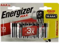 Energizer MAX (LR03) Size AAA , 1.5V, щелочной (alkaline)  уп. 16 шт 