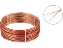 Акустический кабель Cablexpert CC-TC2x0,75-10M, прозрачный, 10 м, бухта