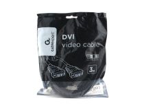 Кабель DVI-D single link Cablexpert CC-DVIL-BK-10, 19M/19M, 3.0м, CCS, черный, экран, феррит.кольца, пакет