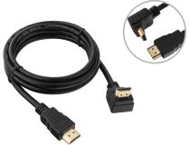 Кабель HDMI Cablexpert CC-HDMI490-6, 1.8м, v1.4, 19M/19M, углов. разъем, черный, позол.разъемы, экран, пакет