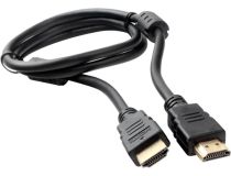 Кабель HDMI Cablexpert CCF2-HDMI4-1M, 1м, v2.0, 19M/19M, черный, позол.разъемы, экран, 2 ферр кольца, пакет