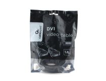 Кабель DVI-D dual link Cablexpert CC-DVI2L-BK-6, 25M/25M, 1.8м, CCS, черный, экран, феррит.кольца, пакет