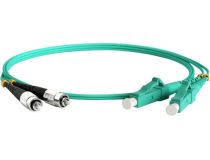 Hyperline FC-D2-503-FC/PR-LC/PR-H-1M-LSZH-AQ Patch cord ВО, FC-LC, duplex, MM 50/125 1м