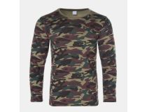 РОССИЯ Лонгслив термо мужской НАЧЁС камуфляж пятна, цвет зелёный, размер 52 9335884