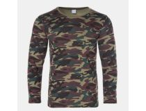 РОССИЯ Лонгслив термо мужской НАЧЁС камуфляж пятна, цвет зелёный, размер 56 9335886