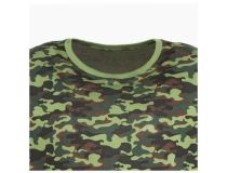 РОССИЯ Футболка мужская камуфляж пятна, цвет хаки, размер 46 9170678