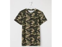 РОССИЯ Футболка мужская, цвет зелёный/камуфляж, размер 50 7385602