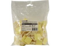 ExeGate STM2525W-100 Самокл. площадка для крепления стяжек, 25х25 мм, белая, уп-ка 100 шт  EX293143RUS 