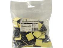 ExeGate STM2525B-100 Самокл. площадка для крепления стяжек, 25х25 мм, чёрная, уп-ка 100 шт EX293144RUS 