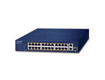 PLANET FGSD-2621P 24-Port 10/100TX 802.3at PoE + 2-Port 10/100/1000T + 1-Port shared 1000X SFP
