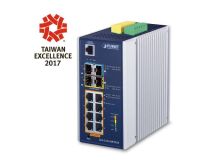 PLANET IGS-5225-8P2S2X IP30 Industrial L2+/L4 8-Port 1000T 802.3at PoE+ 2-port 100/1000X SFP + 2-port 10G SFP