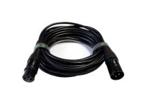 Greenconnect GCR-53372 GCR Кабель 3.0m микрофонный XLR M , XLR F , черный, AL case черный,