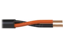 Кабель акустический Wize [WSC14200FL] 200 м, 14 AWG FRNC/LSZH, 2.5 мм2, диаметр 8мм, медь 48 x 0,25 мм, черный, бухта