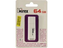 Mirex Line White 13600-FMULWH64 USB2.0 Flash Drive 64Gb (RTL)