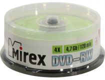 DVD-RW Disc Mirex 4.7Gb 4x  уп. 25 шт на шпинделе 202530 