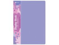 Папка с 10 прозр.вклад. Бюрократ Pastel PAST10VIO A4 пластик 0.5мм торц.карм с бум. встав фиолетовый