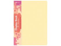 Папка с 20 прозр.вклад. Бюрократ Pastel PAST20YEL A4 пластик 0.5мм торц.карм с бум. встав желтый