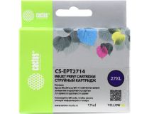 Картридж Cactus CS-EPT2714 (27XL) Yellow для Epson WorkForceWF-3620/3640/7110/7610/7620